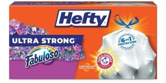 Hefty Small Trash Bags, Ocean Water Scent, 4 Gallon, 52 Count